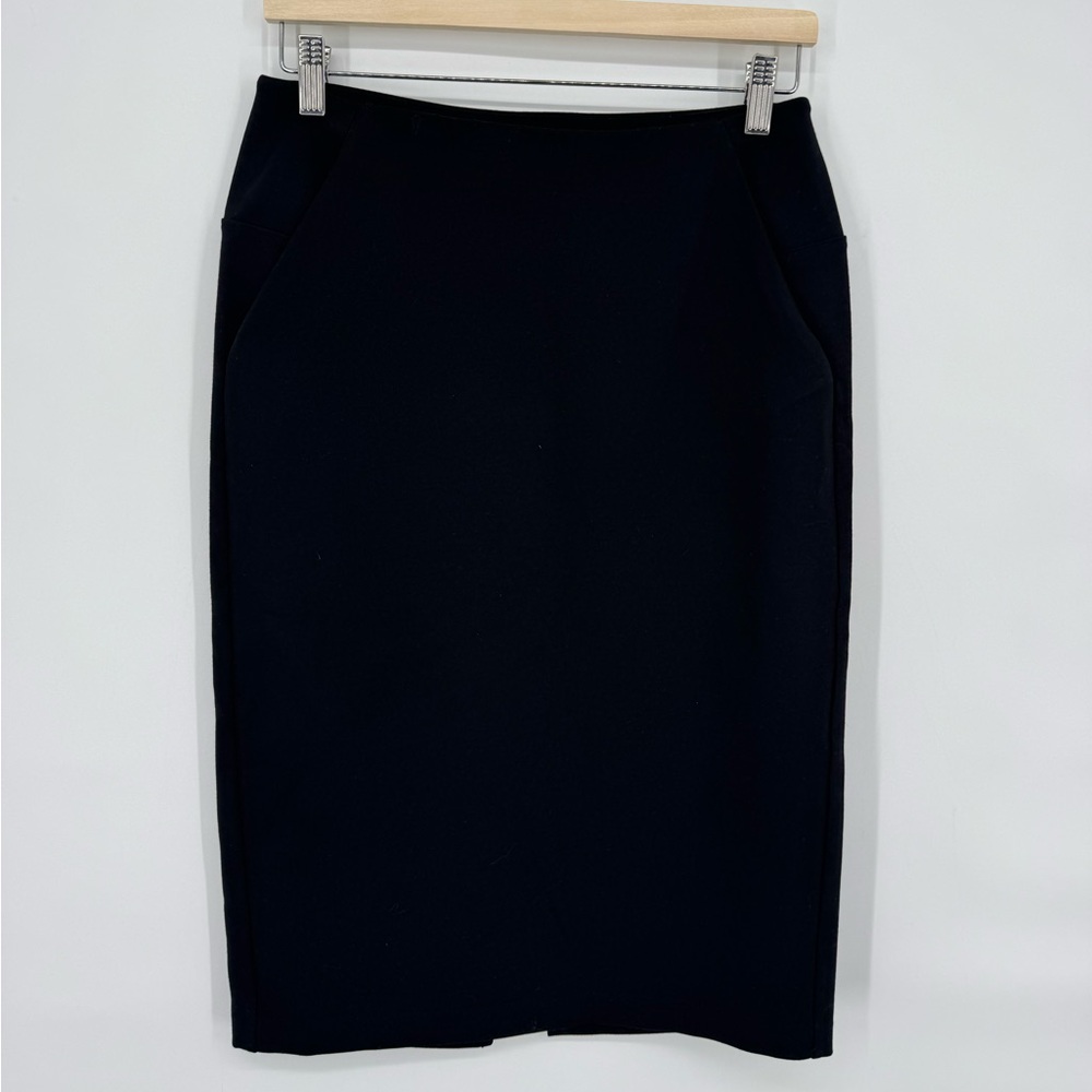 Halogen Black Stretch Pencil Skirt Size Small Classic Office Workwear - Picture 2 of 7